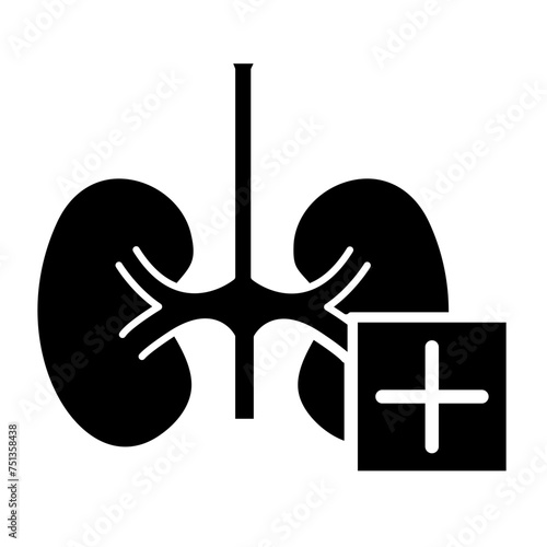 Kidney glyph icon