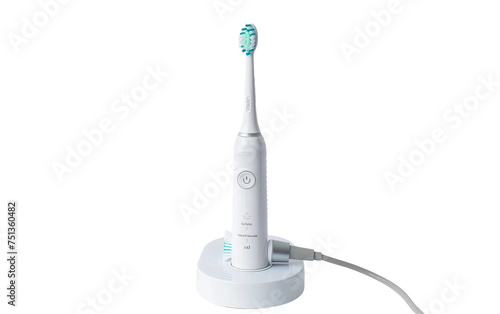 Navigating Dental Wellness with the Electric Toothbrush Charger On Transparent Background.