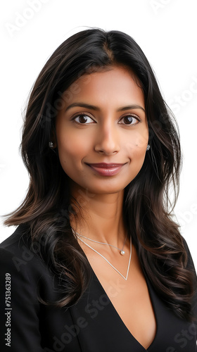 Headshot of a corporate professional with a warm and approachable smile, facing the camera