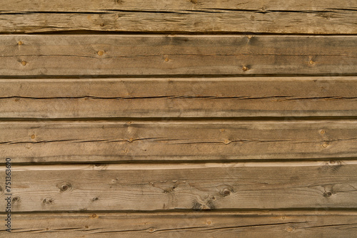 Old horizontal wood panels as background texture pattern