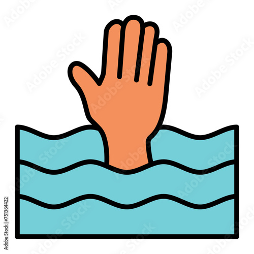   Help line filled icon