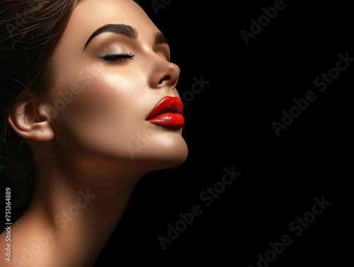 Elegant Beauty Portrait for Cosmetic Brand Showcase