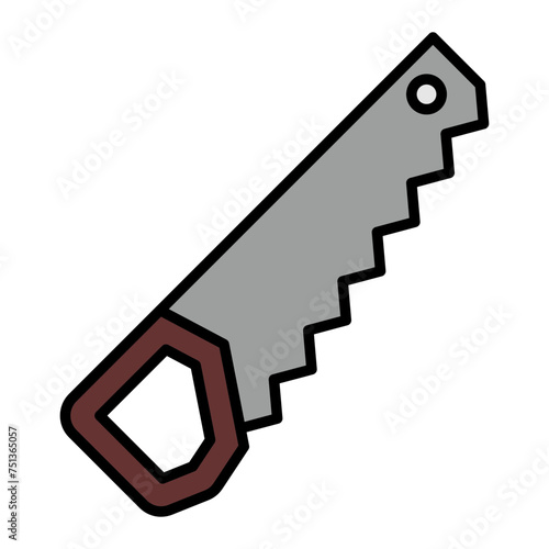  Handsaw line filled icon