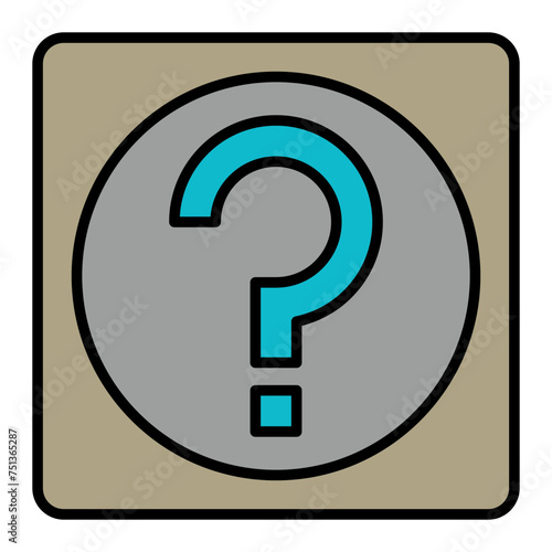   Help line filled icon
