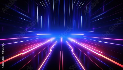 Futuristic technology abstract background with a glowing neon outline, tech background
