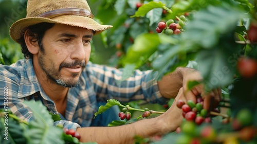 Agricultural Engineer in Coffee Bean Field Analysis