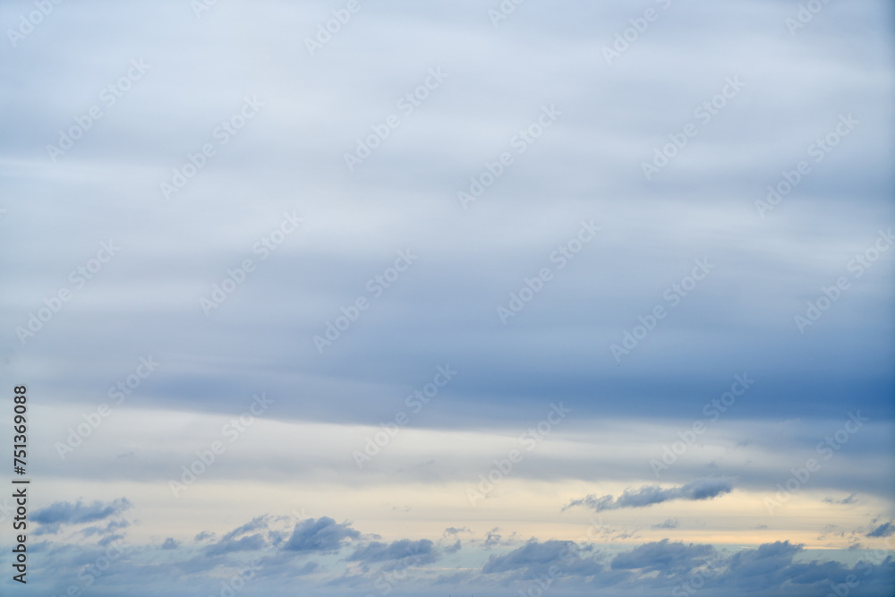 Cloudy overcast sky with open calm skyscape