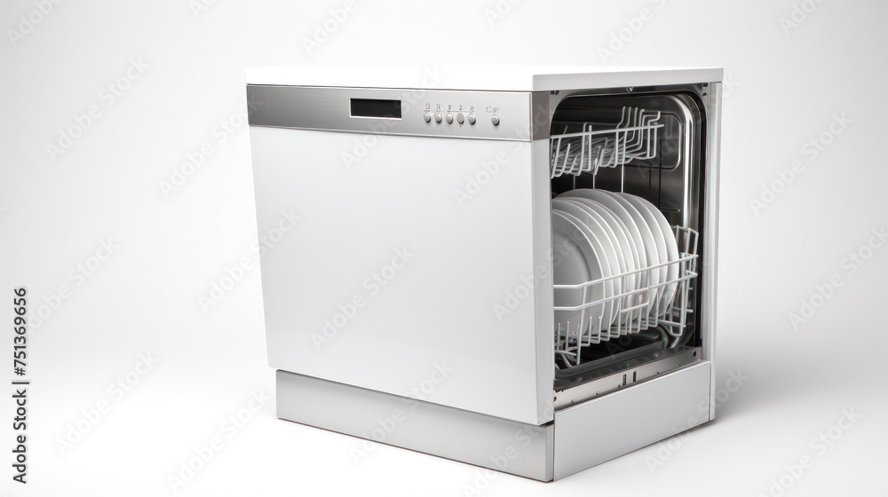 Dishwasher on a white background Dishwasher on a white background