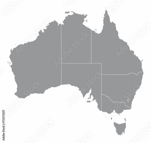 Australia administrative map