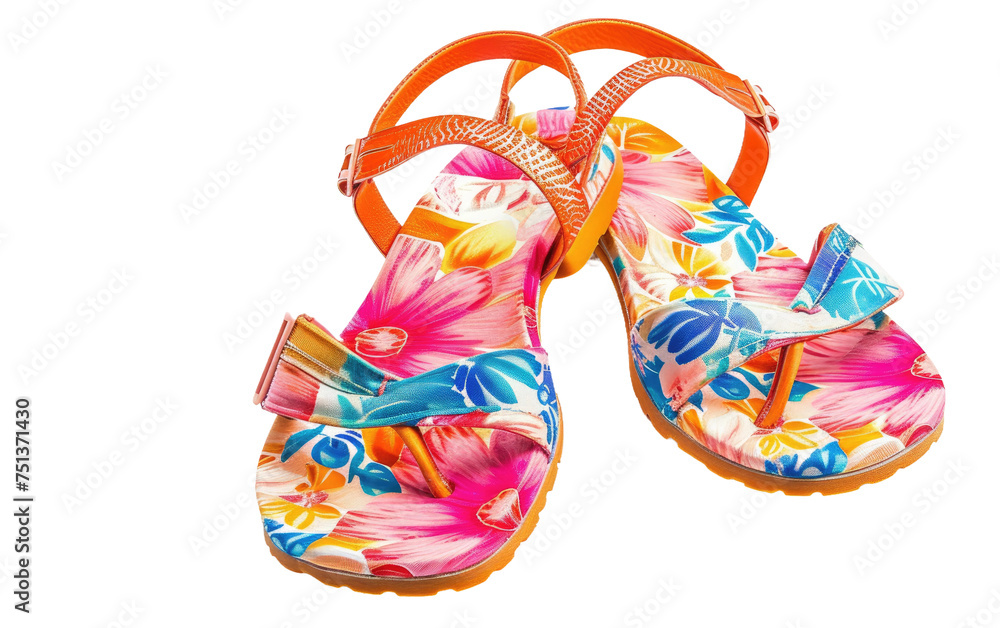 Footwear for the Sunny Season isolated on transparent Background