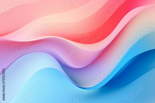 Trendy dynamic wavy lines abstract gradient background. Colorful fluid modern presentation backdrop.