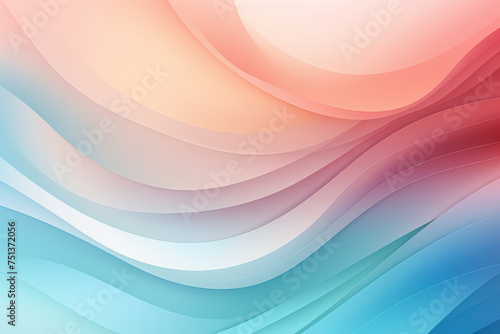 Dynamic wavy abstract fluid gradient simple background. Vibrant smooth trendy presentation backdrop.