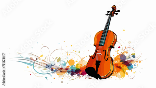 Ilustración de violín photo