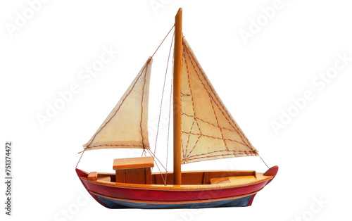 Sailboat Toys isolated on transparent Background
