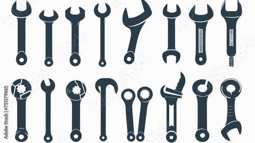 Repair tools icon set. tool icon vector. setting icon