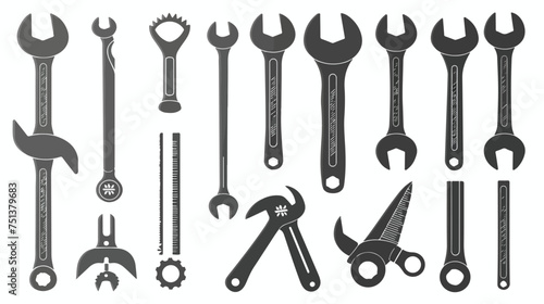 Repair tools icon set. tool icon vector. setting icon