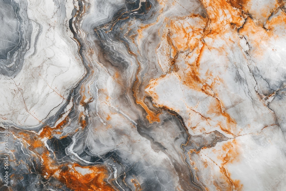Obraz premium Closeup surface abstract marble pattern at the marble stone floor texture background