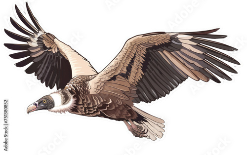 Sticker of the Vulture isolated on transparent Background