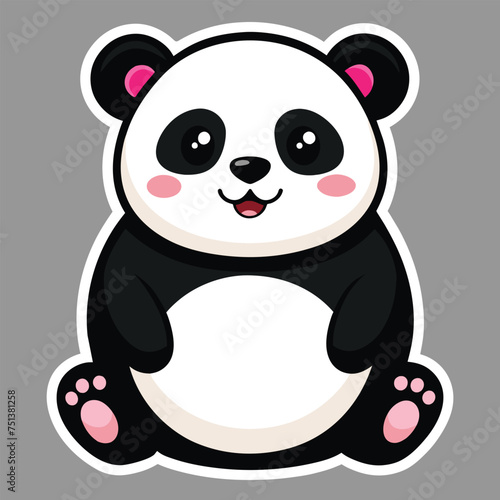 Illustration of a baby panda