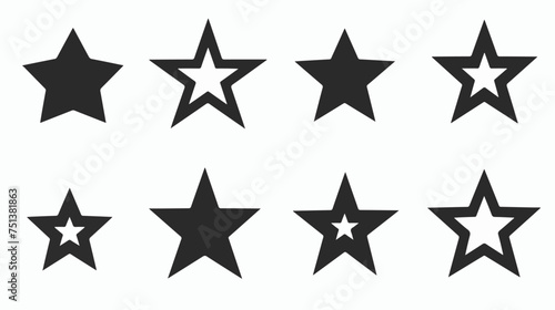 Star Icon set rating icon vector. 