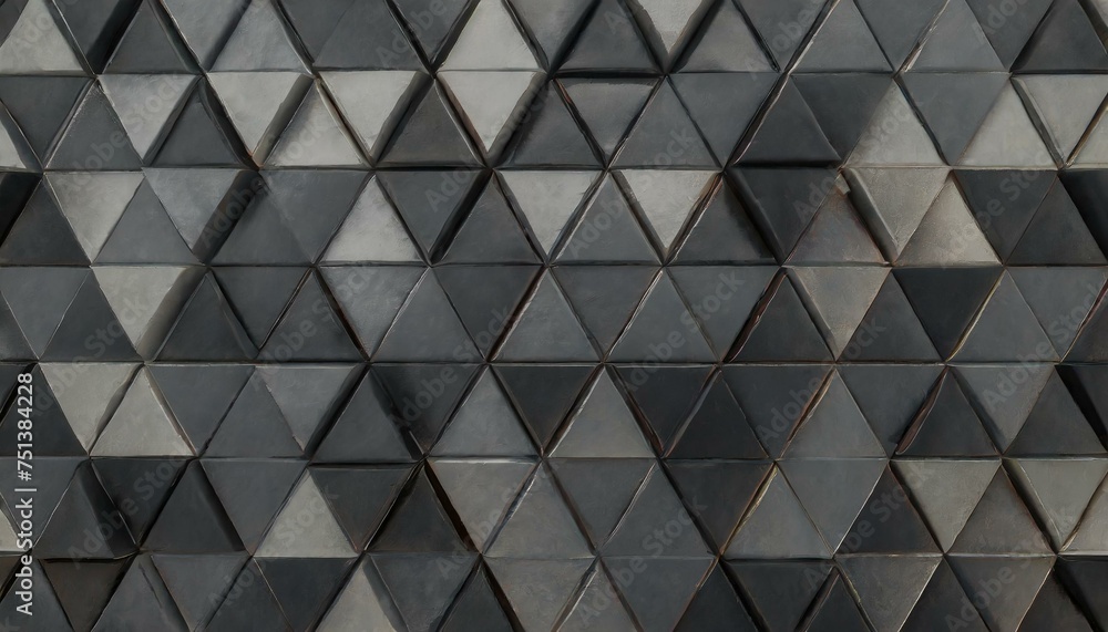 Black Block Triangular Tile Wallpaper: A Stylish 3D Rendering Black Block Triangular Tile Wallpaper: A Stylish 3D Rendering