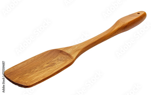 Wooden Spatula isolated on transparent Background