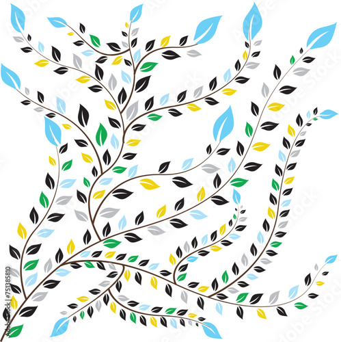 abstract background with leaves