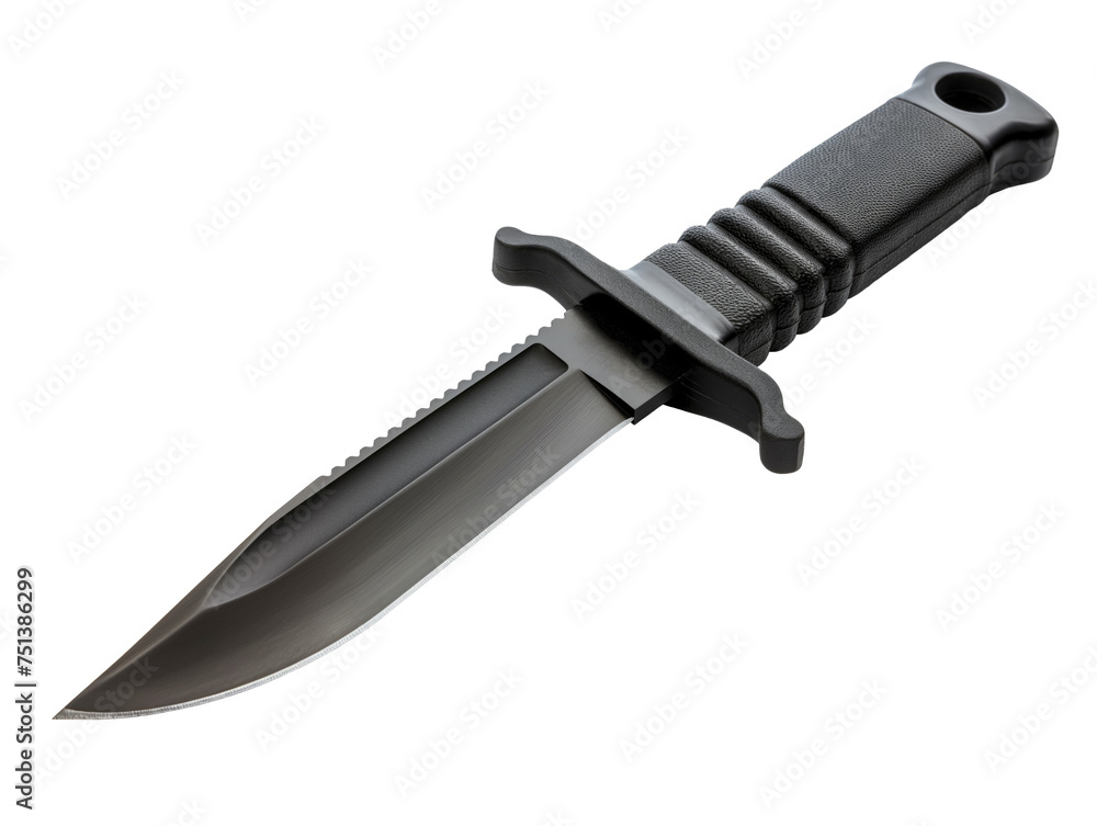 Army tactical survival knife isolated on transparent background. Army tactical survival knife isolated on transparent background.
