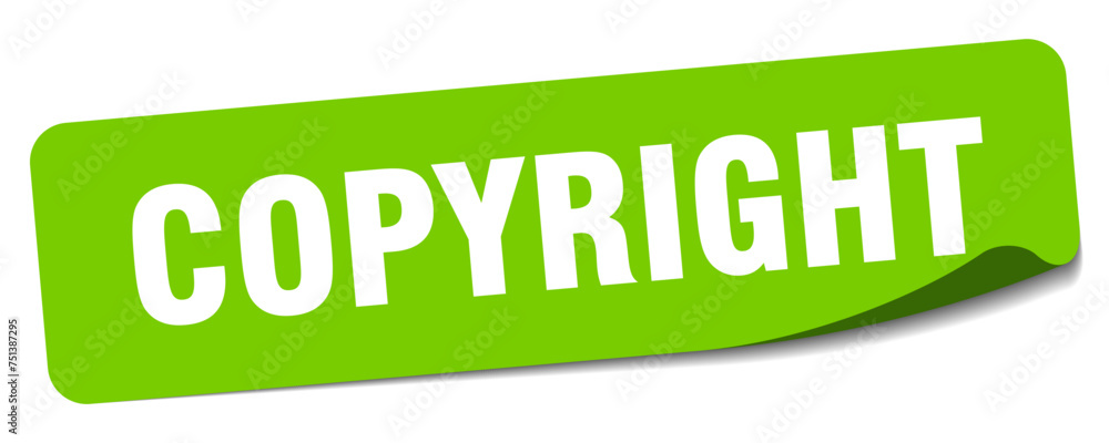 copyright sticker. copyright label copyright sticker. copyright label