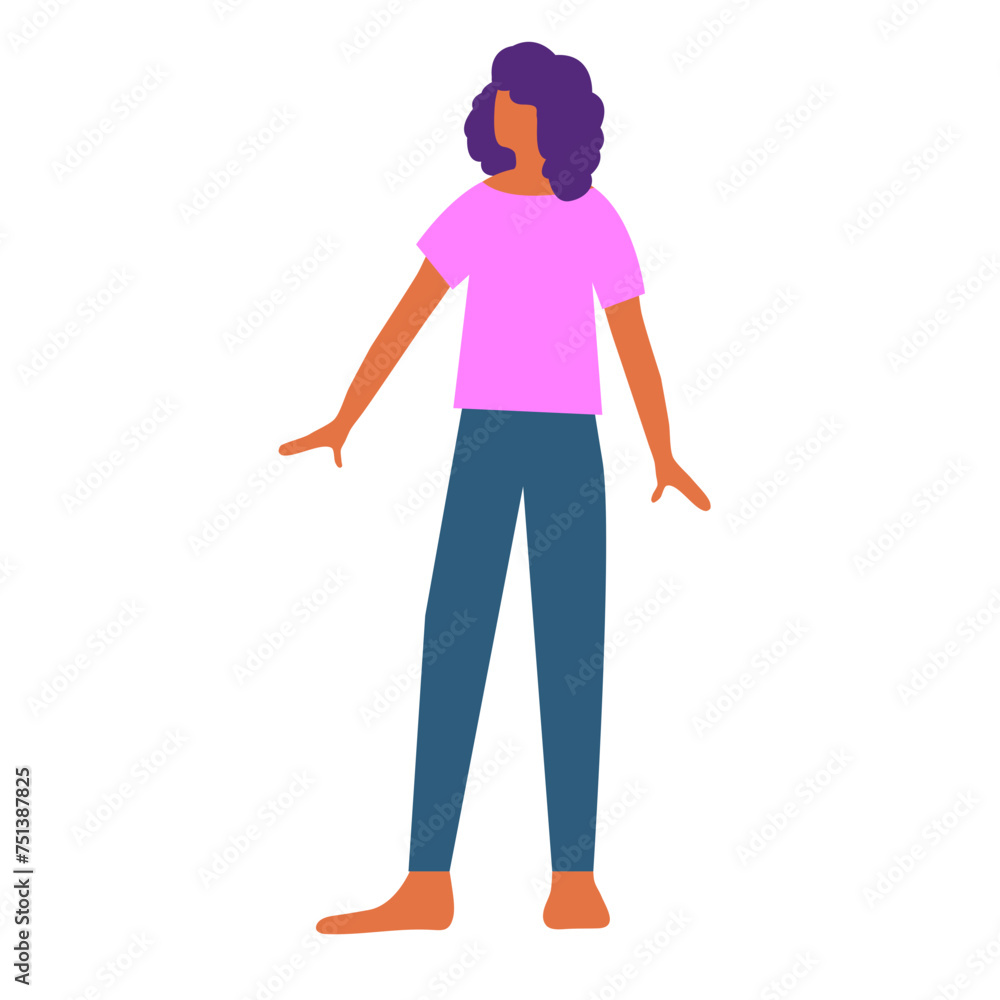 Abstract Woman Bright Bold Silhouette Icon Isolated on White Abstract Woman Bright Bold Silhouette Icon Isolated on White