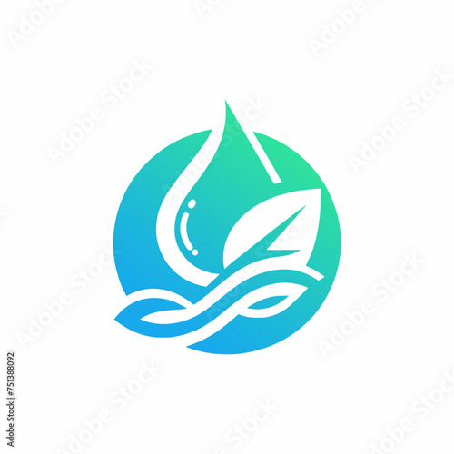 water drop and leaf logo © Arthuro designs