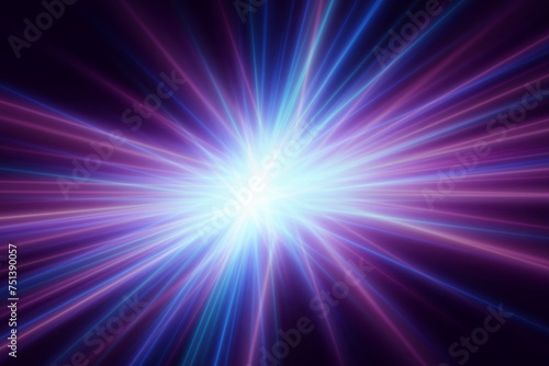 Modern abstract high speed motion. Dynamic light paths of light movement. Futuristic, technological background.