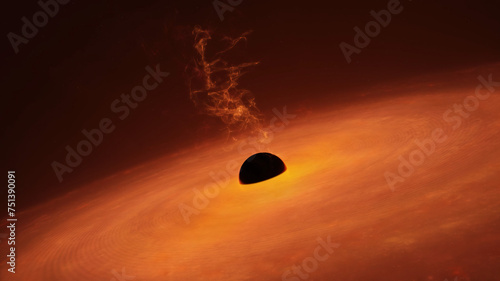 Black hole, close up