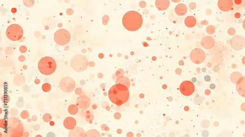 Elegantly patterned, minimalist dots in a tranquil mix of coral and cream, styled with soft contrast for a serene background