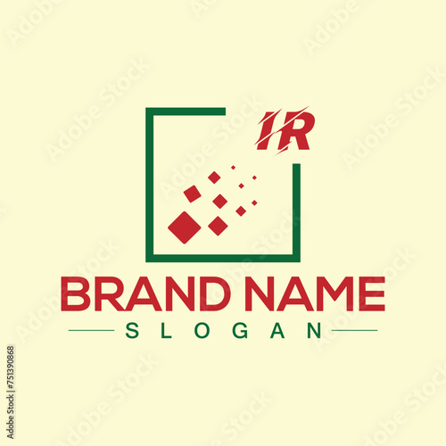 IR creative logo design for company branding