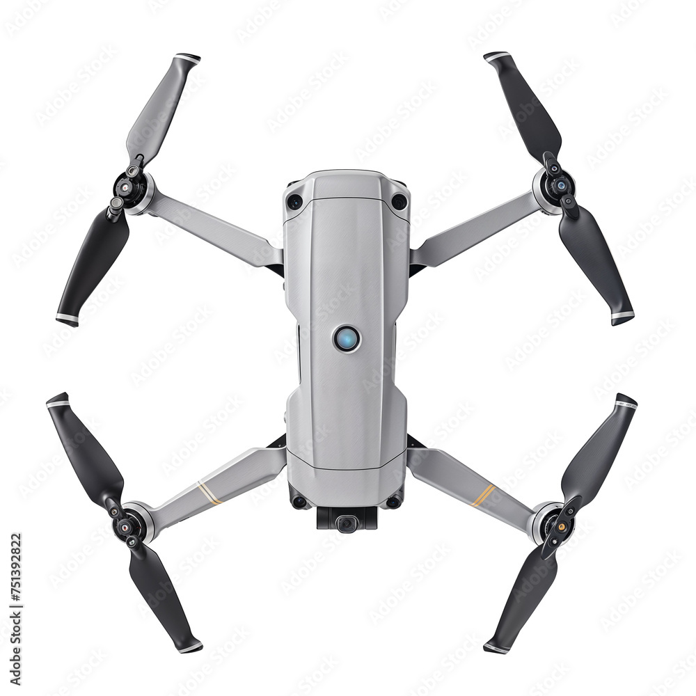 Isolated Drone on Transparent Background - Technology Concept Isolated Drone on Transparent Background - Technology Concept