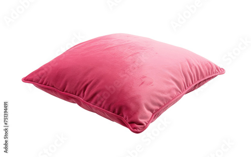 Pinkish Pillow isolated on transparent Background