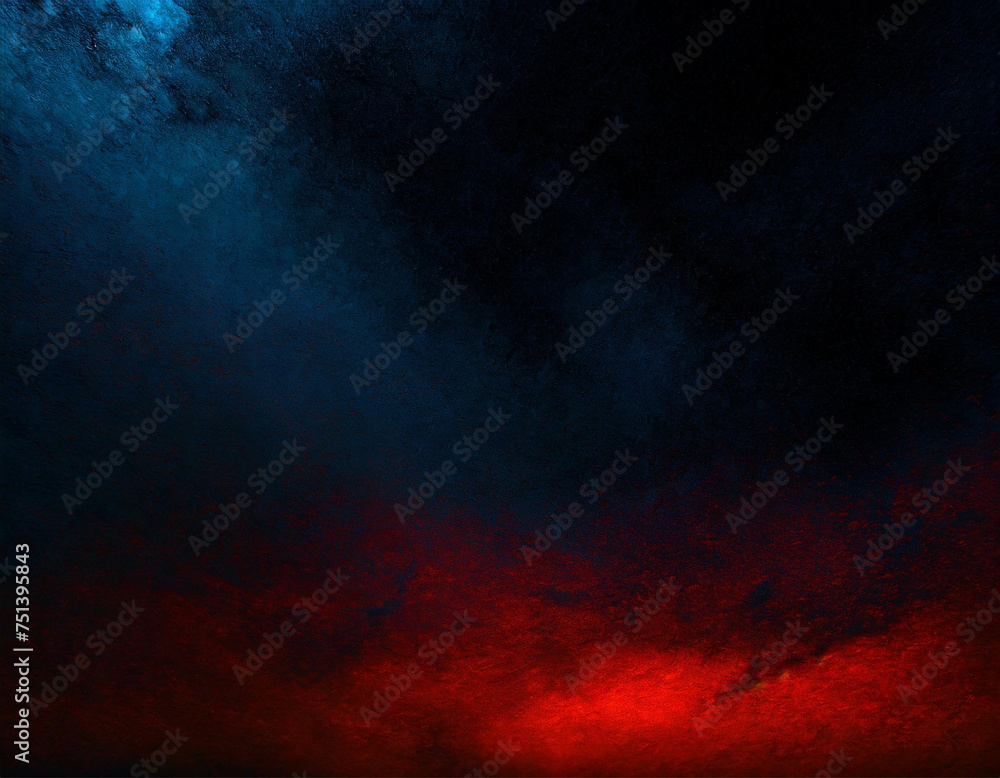 red blue abstract background, blurry colors, smooth transition