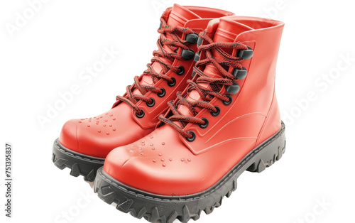 Boots for Plastic Work isolated on transparent Background