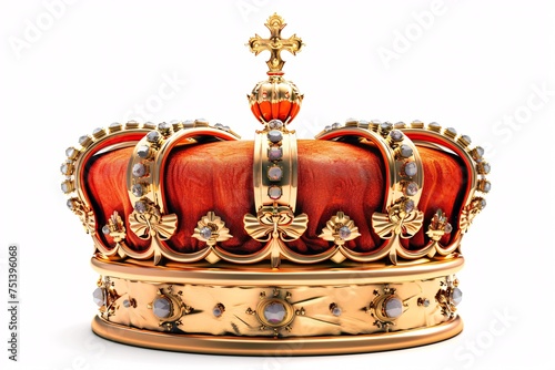 a gold crown with jewels