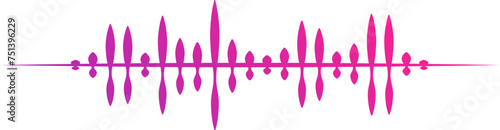 Sleek Pink and Purple Gradient Soundwave