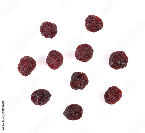 plums dried  isolated on a white background