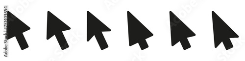 Free Download Computer mouse click cursor gray arrow icons set and loading icons. Cursor icon. Vector illustration. - GFXLoad