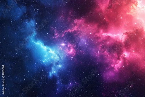 Brilliant cosmic canvas in vibrant colors