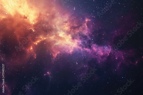 Dynamic celestial exploration in colorful display photo