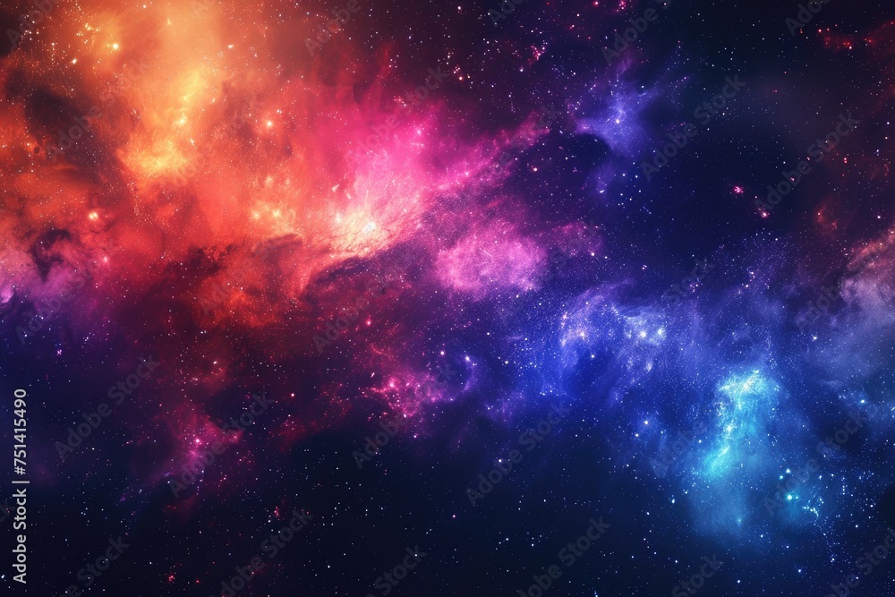Vibrant galactic phenomenon with vibrant hues