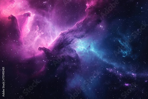 Captivating galaxy journey with vivid hues