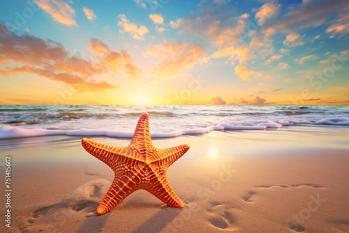 a starfish on a beach © White