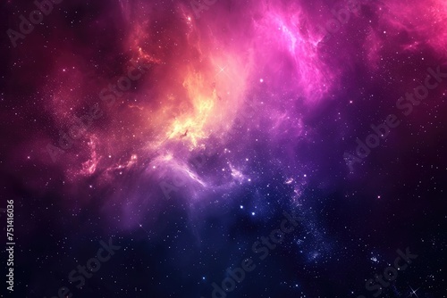 Stunning space phenomenon with vibrant colors