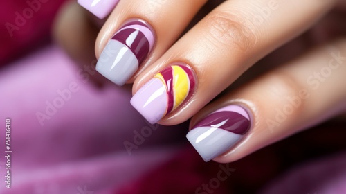 Chic Nail Design with Smooth Transitions Between Shiny and Matte Polish